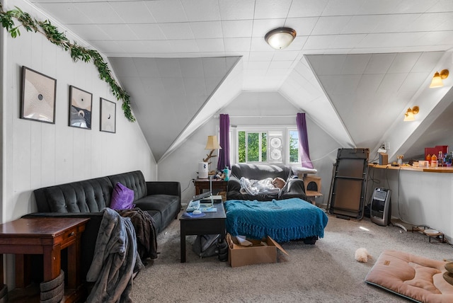 1815 E Longfellow Avenue 1817E. Longfellow Ave, Spokane, WA 99207 - interior space with carpet and vaulted ceiling
