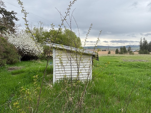 view of shed