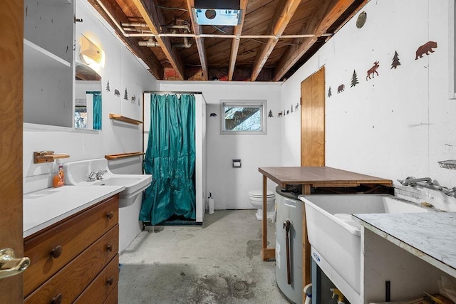 interior space featuring a sink