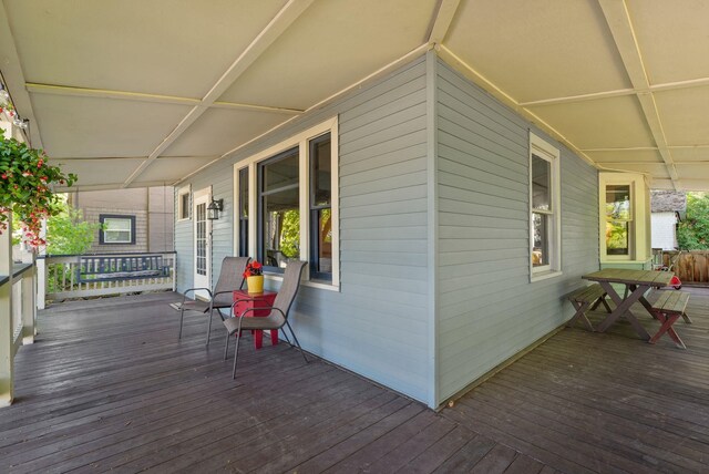 901 W 15th Ave, Spokane, WA 99203 - wooden deck with covered porch
