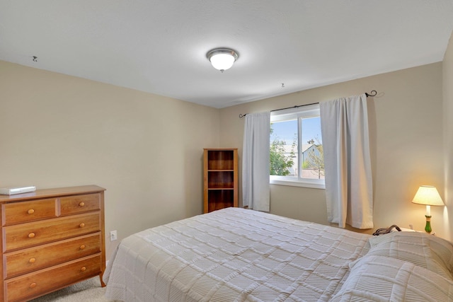 bedroom with carpet floors