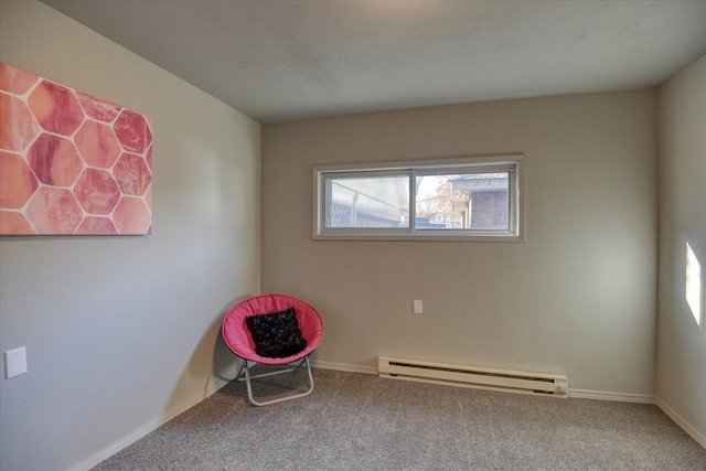 1121 W Knox Ave, Spokane, WA 99205 - unfurnished room featuring a baseboard heating unit, carpet, and baseboards