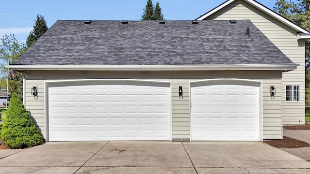 garage with driveway