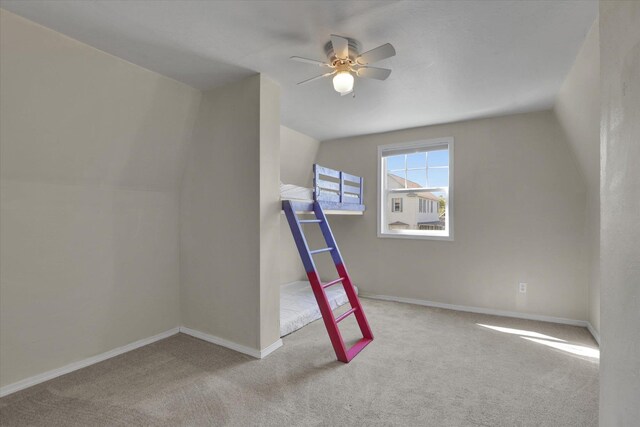 2709 E Sharp Ave, Spokane, WA 99202 - bonus room featuring ceiling fan, carpet flooring, baseboards, and vaulted ceiling