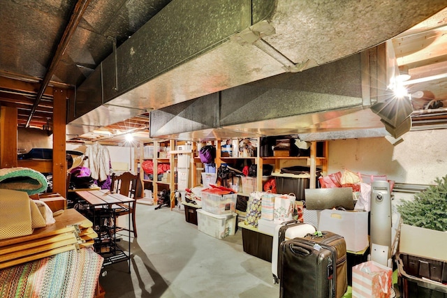 view of storage area