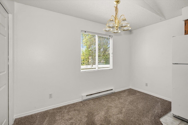 306 E Weile Ave Unit 3, Spokane, WA 99208 - living room with vaulted ceiling, light carpet, a brick fireplace, a textured ceiling, and baseboards