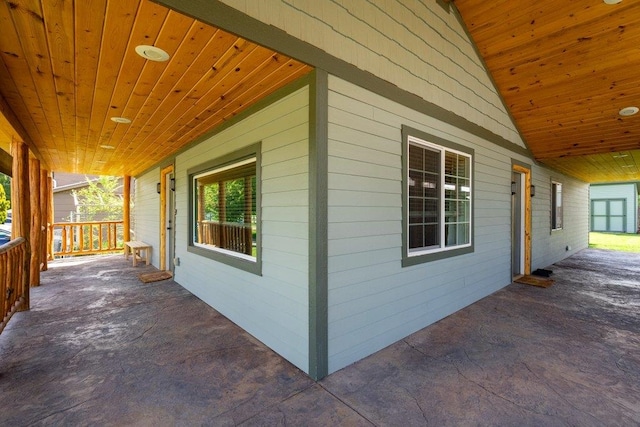 view of property exterior