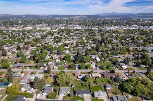 aerial view of property's location with mountains
