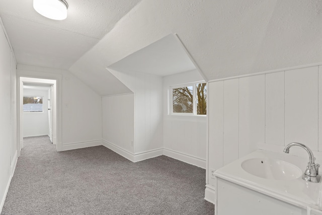 1018 E Broad Ave, Spokane, WA 99207 - bathroom featuring a sink and lofted ceiling