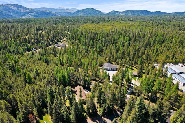 2238 Green Rd, Newport, WA 99156 - bird's eye view of a heavily wooded area and mountains