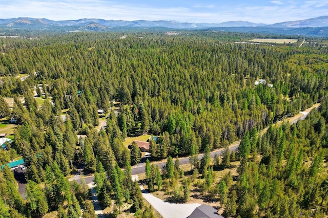 2238 Green Rd, Newport, WA 99156 - drone / aerial view of a forest and a mountain backdrop