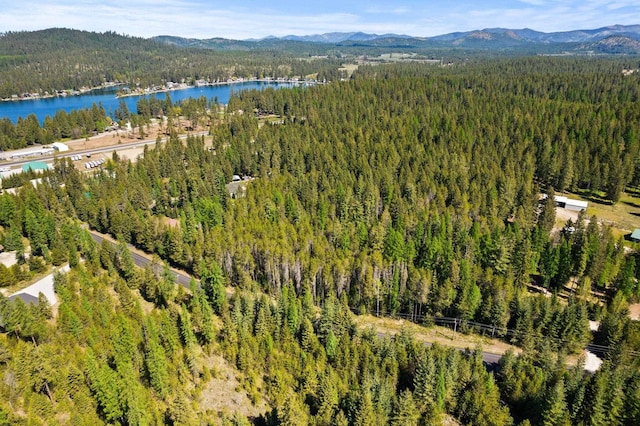 2238 Green Rd, Newport, WA 99156 - aerial view of property's location featuring a forest and a water and mountain view