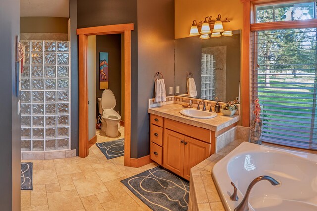 21621 N Lang Ln, Chattaroy, WA 99003 - full bath with a bath, vanity, and toilet