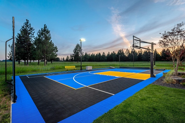 21621 N Lang Ln, Chattaroy, WA 99003 - view of sport court with community basketball court and a yard