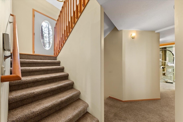 14512 N Dartford Dr, Spokane, WA 99208 - staircase featuring carpet flooring
