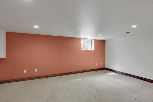 1308 W 11th Ave, Spokane, WA 99204 - carpeted spare room with recessed lighting and baseboards