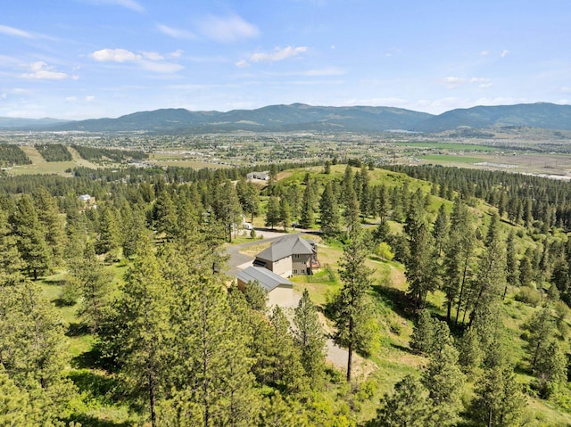 18707 E Terrapin Ln, Otis Orchards, WA 99027 - view of subject property with mountains and a heavily wooded area