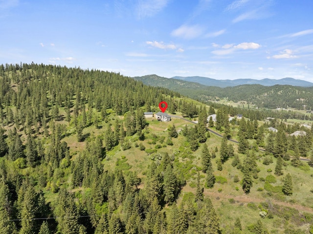 18707 E Terrapin Ln, Otis Orchards, WA 99027 - bird's eye view of a forest and a mountainous background