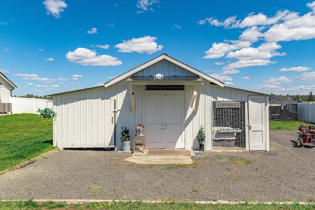 15921 W Four Mound Rd, Nine Mile Falls, WA 99026 - view of shed featuring central AC