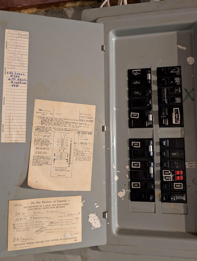 utilities with electric panel