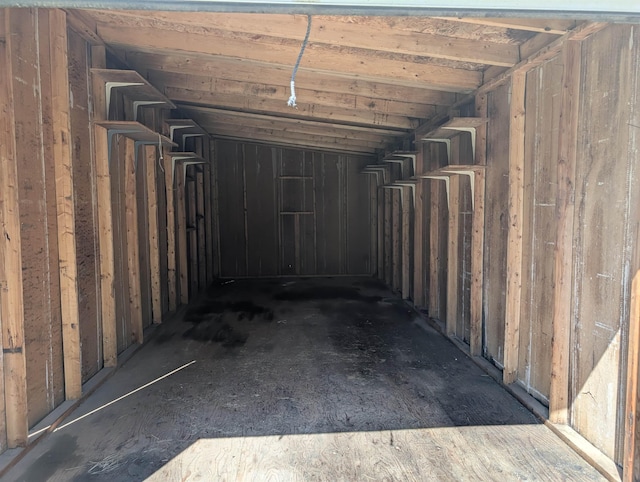 view of storage room