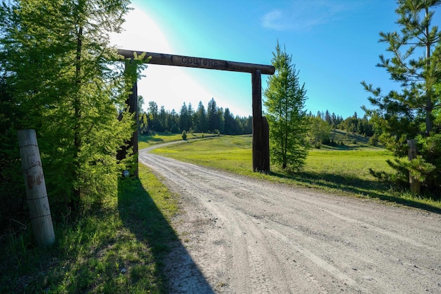 view of dirt / gravel road