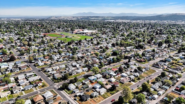 1207 E Garland Ave, Spokane, WA 99207 - aerial view of property and surrounding area with a mountainous background