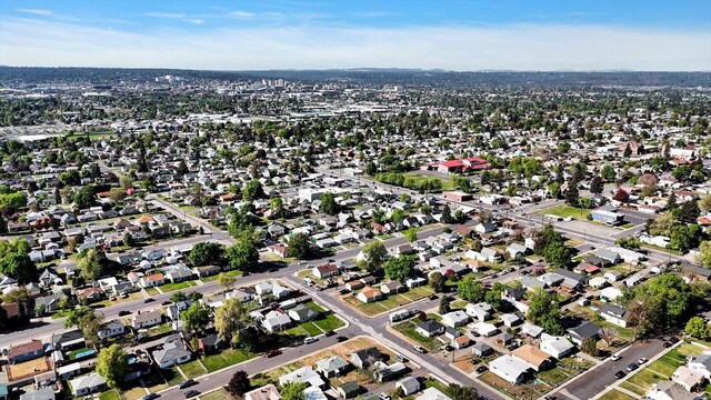 1207 E Garland Ave, Spokane, WA 99207 - aerial view of property's location featuring nearby suburban area