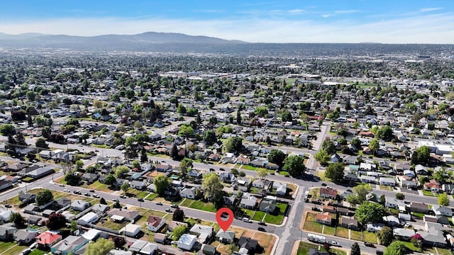 1207 E Garland Ave, Spokane, WA 99207 - aerial view of property and surrounding area featuring a mountain backdrop