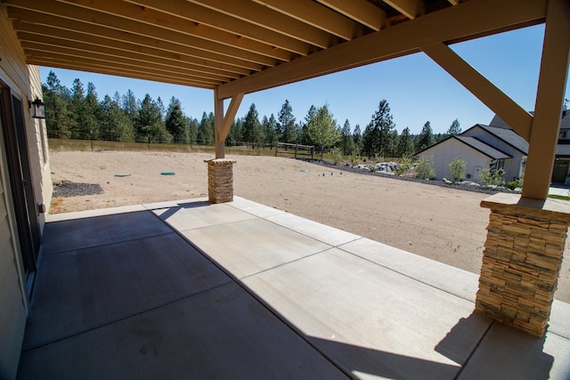 60874 Westview Dr, Nine Mile Falls, WA 99026 - view of patio / terrace with fence