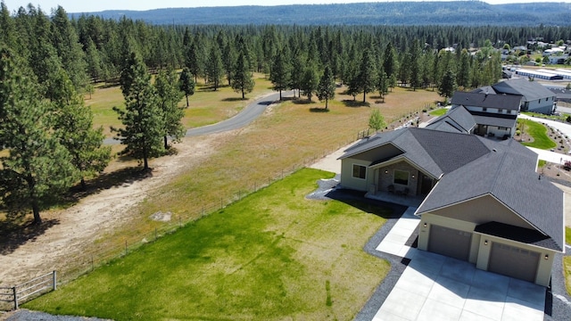 60874 Westview Dr, Nine Mile Falls, WA 99026 - view from above of property featuring a forest and mountains