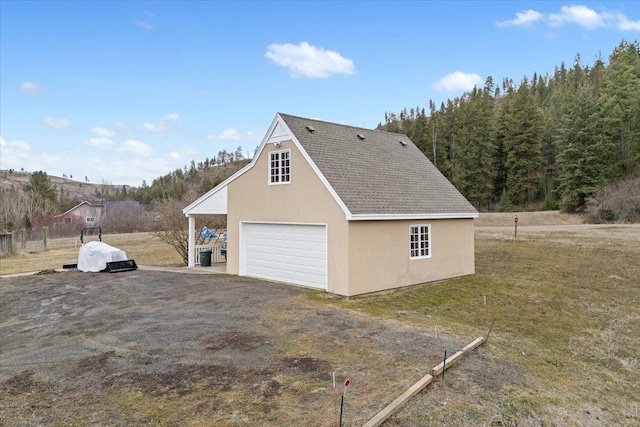 4408 E Spangle Creek Rd, Valleyford, WA 99036 - garage featuring a detached garage