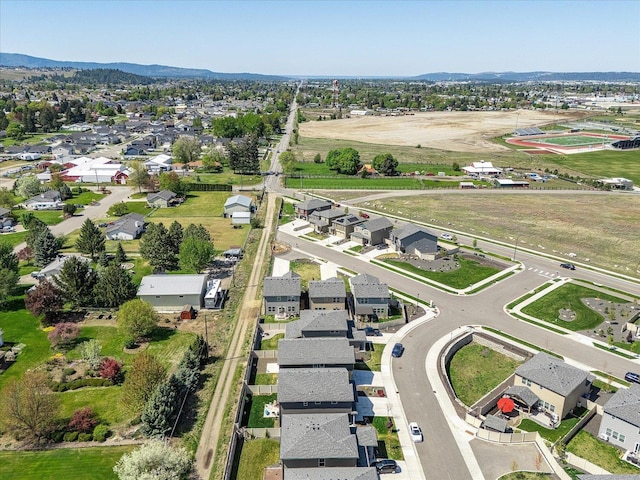 aerial view of property's location with nearby suburban area