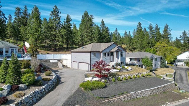 5612 N Vista Grande Dr, Otis Orchards, WA 99027 - view of front of house featuring a garage