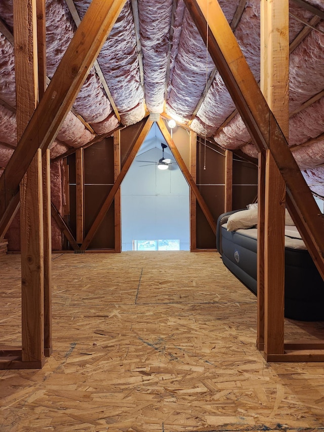 view of attic
