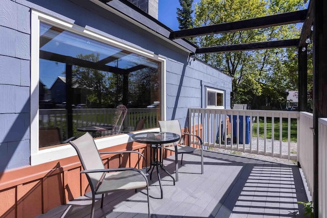 211 4th St, Dover, ID 83825 - view of wooden terrace