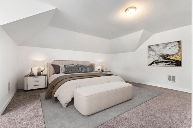 217 S Broadway St, Tekoa, WA 99033 - bedroom featuring carpet floors, baseboards, and vaulted ceiling