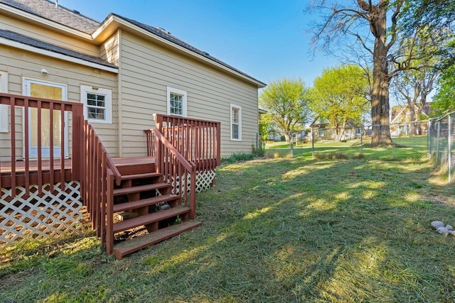 217 S Broadway St, Tekoa, WA 99033 - view of yard with a wooden deck