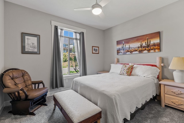 8504 E Black Oak Ln, Spokane, WA 99217 - carpeted bedroom with ceiling fan and baseboards