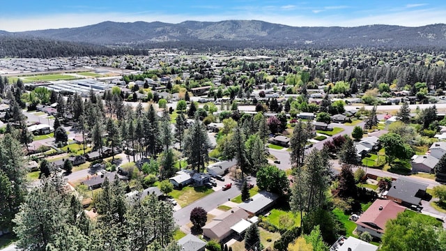 13519 E 26th Ave, Spokane, WA 99216 - aerial view of residential area featuring a mountainous background