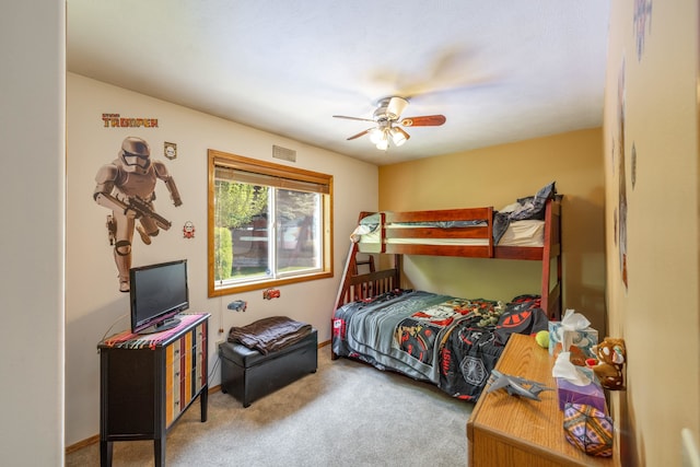 5123 E Lane Park Ct, Mead, WA 99021 - carpeted bedroom with a ceiling fan