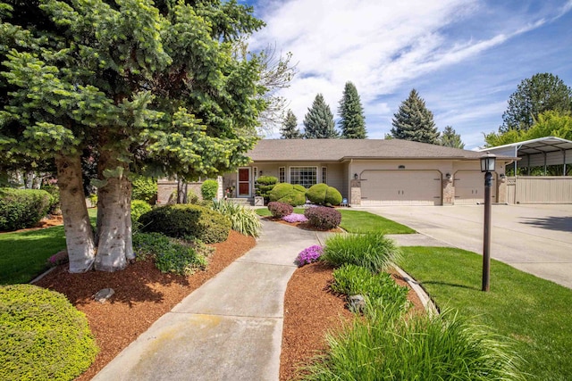 5123 E Lane Park Ct, Mead, WA 99021 - view of front of home featuring an attached garage, driveway, and brick siding