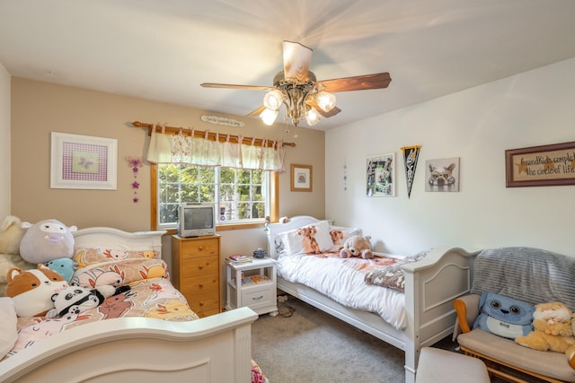 5123 E Lane Park Ct, Mead, WA 99021 - bedroom with carpet and a ceiling fan