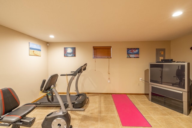 5123 E Lane Park Ct, Mead, WA 99021 - workout room featuring recessed lighting and baseboards