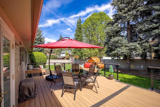 5123 E Lane Park Ct, Mead, WA 99021 - deck featuring outdoor dining area