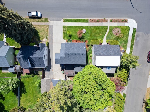 aerial perspective of suburban area