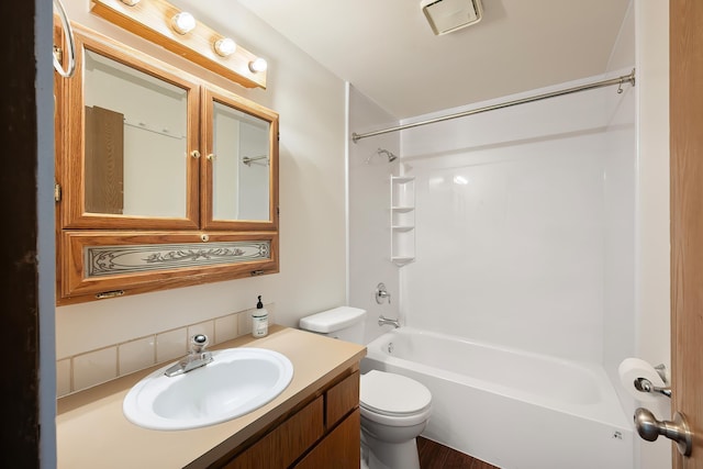 3326 E Pineglen Ave, Mead, WA 99021 - bathroom featuring toilet,  shower combination, and vanity