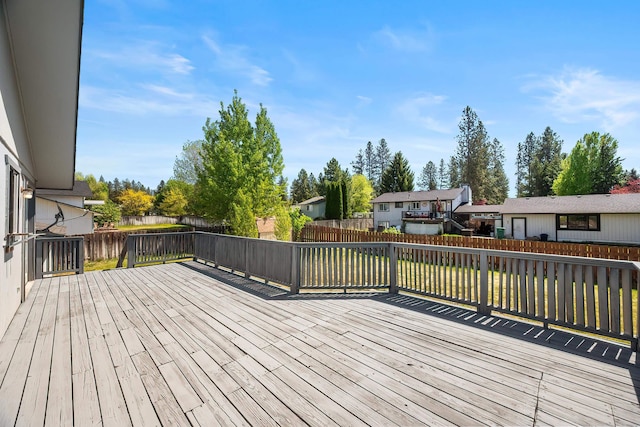 3326 E Pineglen Ave, Mead, WA 99021 - wooden terrace featuring a fenced backyard and a residential view