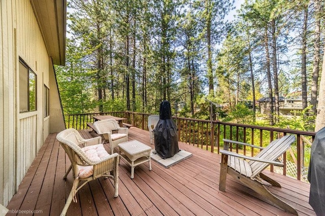 10511 E Cimmaron Dr, Spokane, WA 99206 - view of wooden terrace