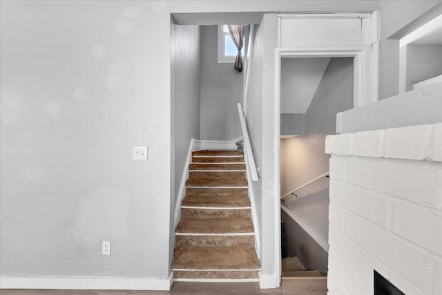 view of stairway